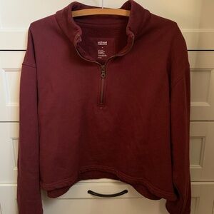 Girlfriend collective quarter zip jacket size XL